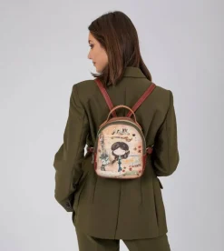 Sale Anekke Mochila Pequena Peace & Love Camel