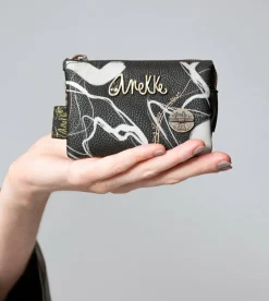 Cheap Anekke Monedero 3 Compartimentos Negro Nature Shodo