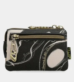 Cheap Anekke Monedero 3 Compartimentos Negro Nature Shodo