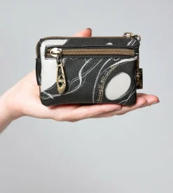 Cheap Anekke Monedero 3 Compartimentos Negro Nature Shodo