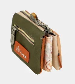 Hot Anekke Monedero 3 Compartimentos Peace & Love Camel