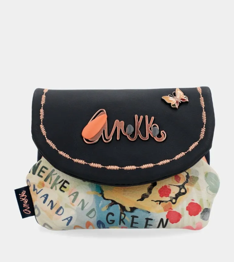 Clearance Anekke Monedero De Solapa Azul Marino Nature Pachamama