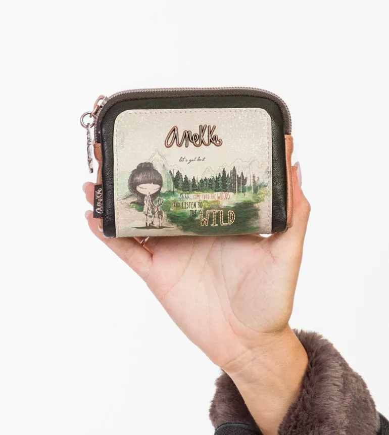 New Anekke Monedero Estampado The Forest