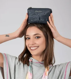 Store Anekke Monedero Triple Azul Marino Studio