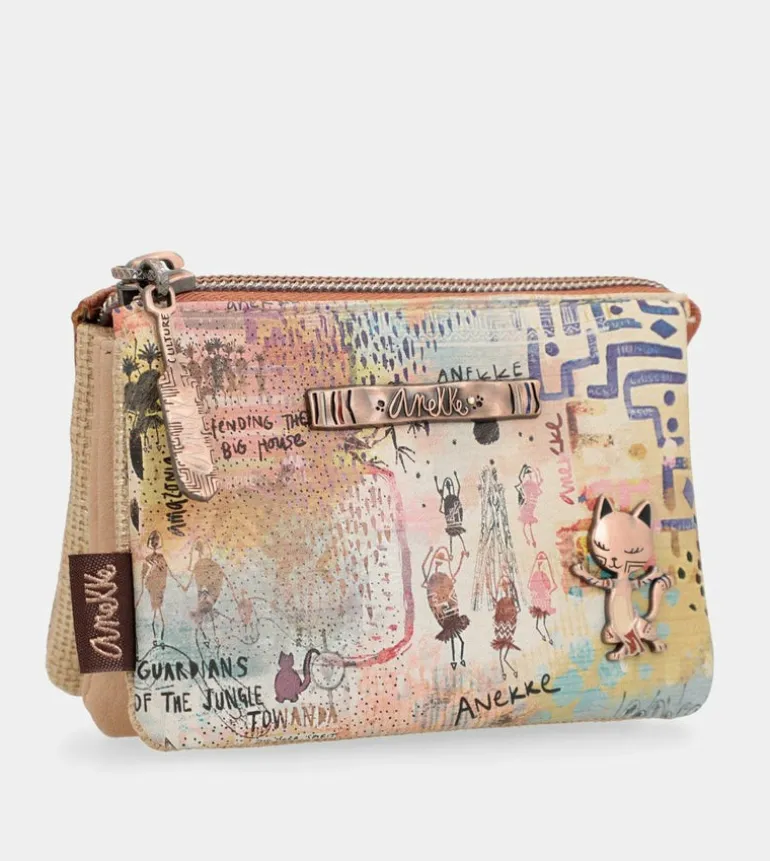 New Anekke Monedero Triple Compartimento Tribe