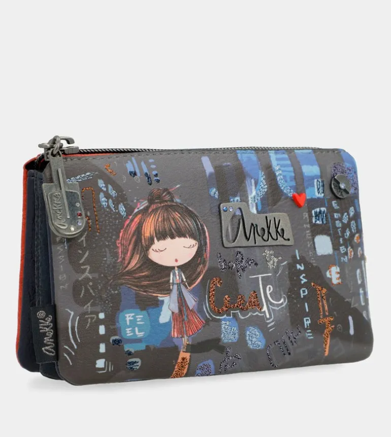 Discount Anekke Monedero Triple Compartimento Contemporary