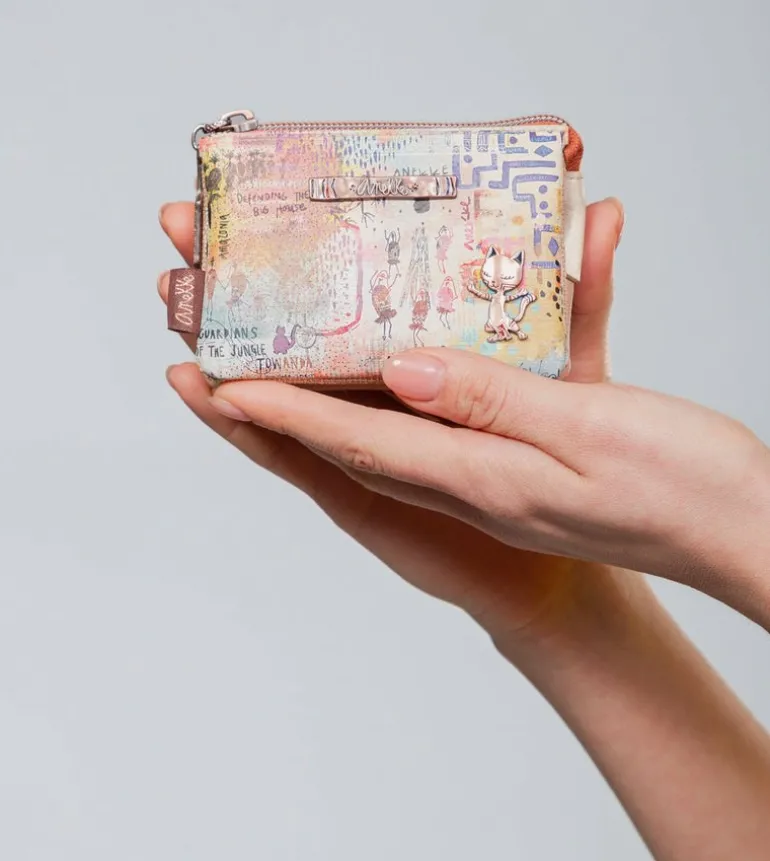 New Anekke Monedero Triple Compartimento Tribe