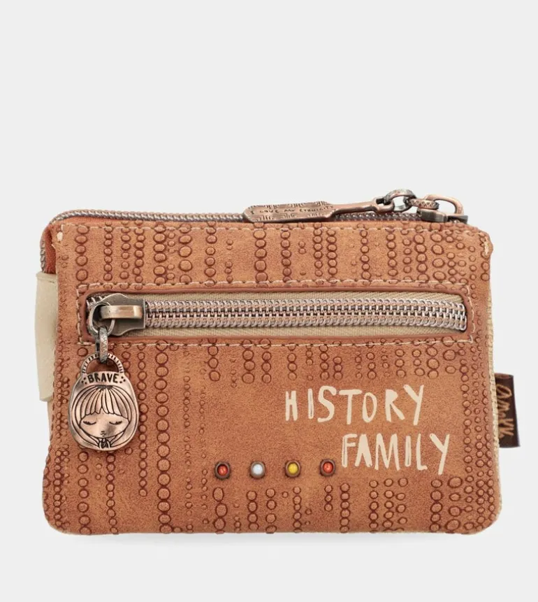 New Anekke Monedero Triple Compartimento Tribe