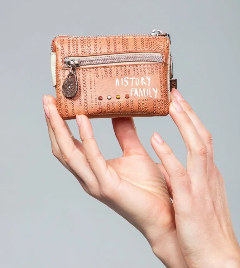 New Anekke Monedero Triple Compartimento Tribe