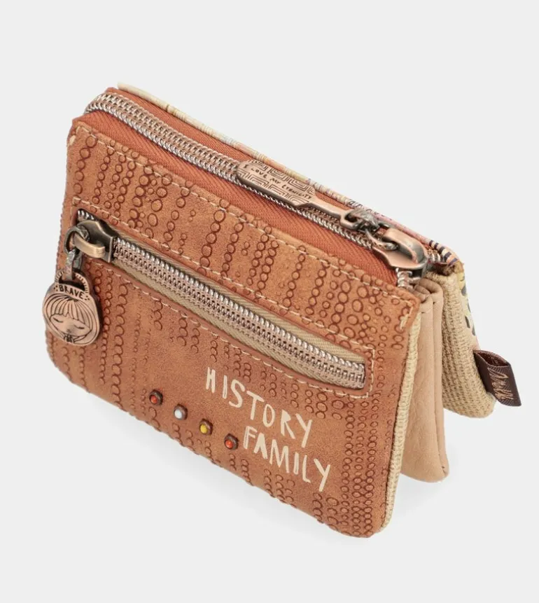 New Anekke Monedero Triple Compartimento Tribe