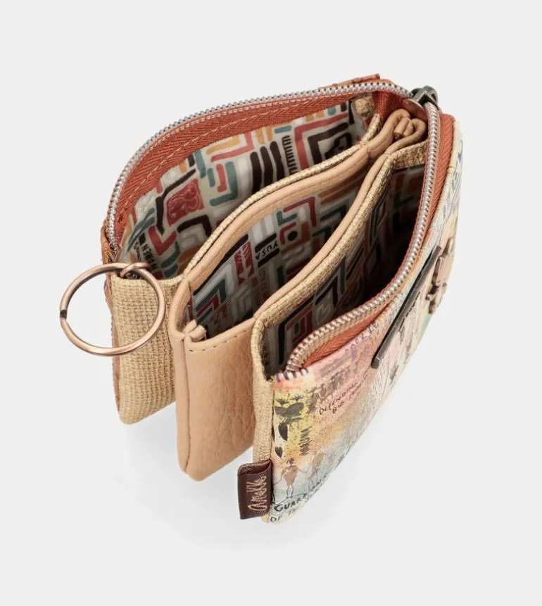 New Anekke Monedero Triple Compartimento Tribe