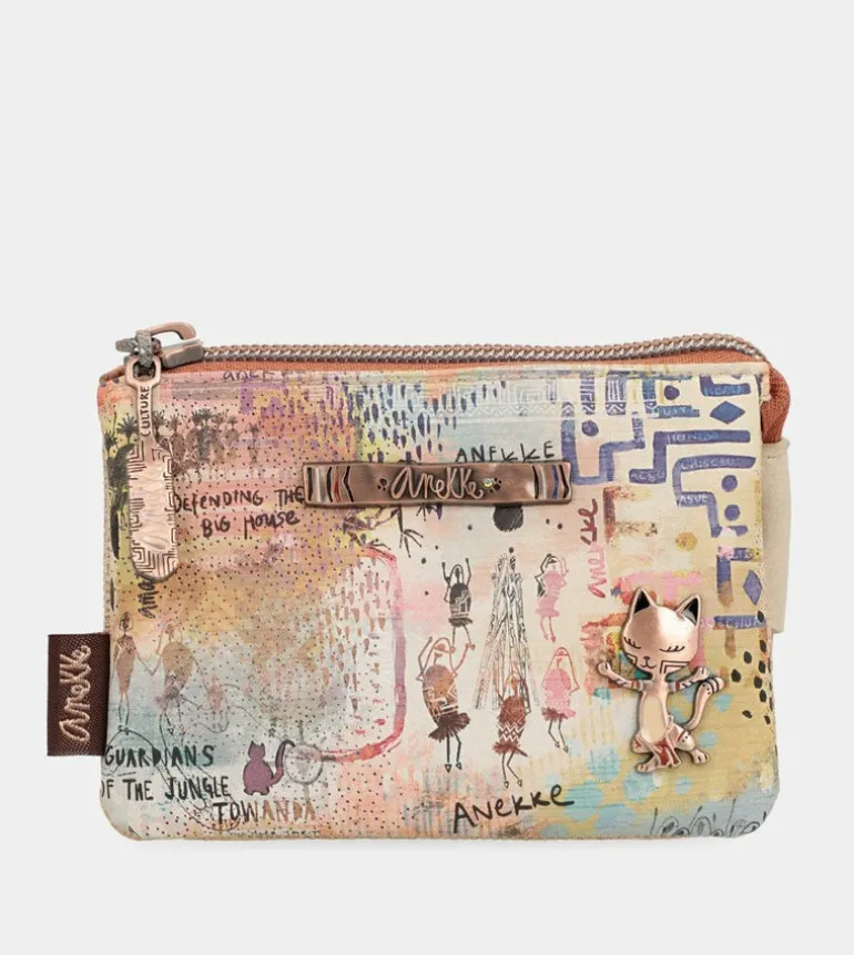 New Anekke Monedero Triple Compartimento Tribe