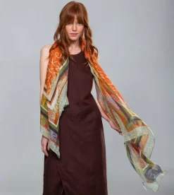 Outlet Anekke Panuelo Estampado Ocre Magic Souls