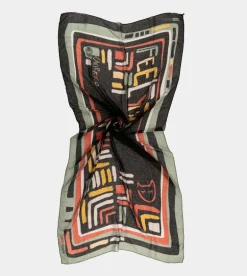 Outlet Anekke Panuelo Negro Estampado Kene