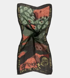 Outlet Anekke Panuelo Verde Estampado Amazonia