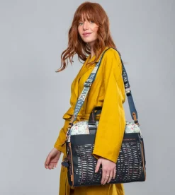 Fashion Anekke Portadocumentos Azul Marino Nature Pachamama