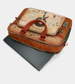 Outlet Anekke Portadocumentos Peace & Love Camel