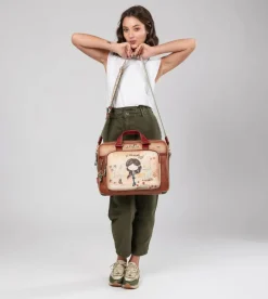 Outlet Anekke Portadocumentos Peace & Love Camel