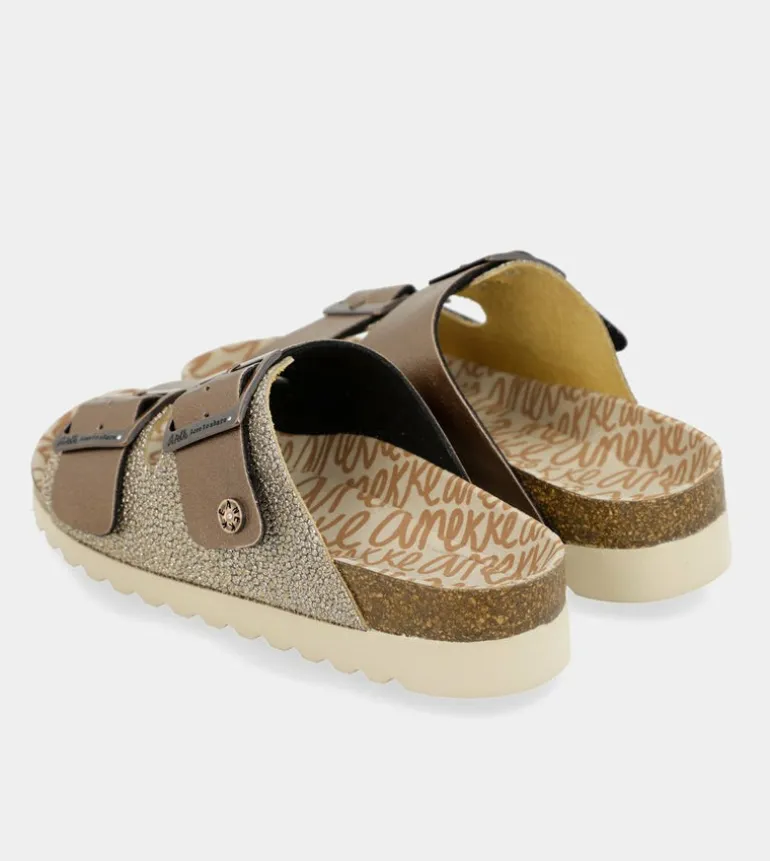 Hot Anekke Sandalias Bio De Mujer Bronce
