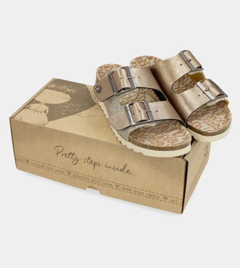 Hot Anekke Sandalias Bio De Mujer Bronce
