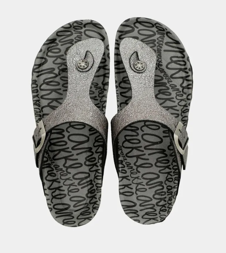New Anekke Sandalias Bio De Mujer Plata