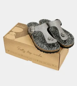 New Anekke Sandalias Bio De Mujer Plata
