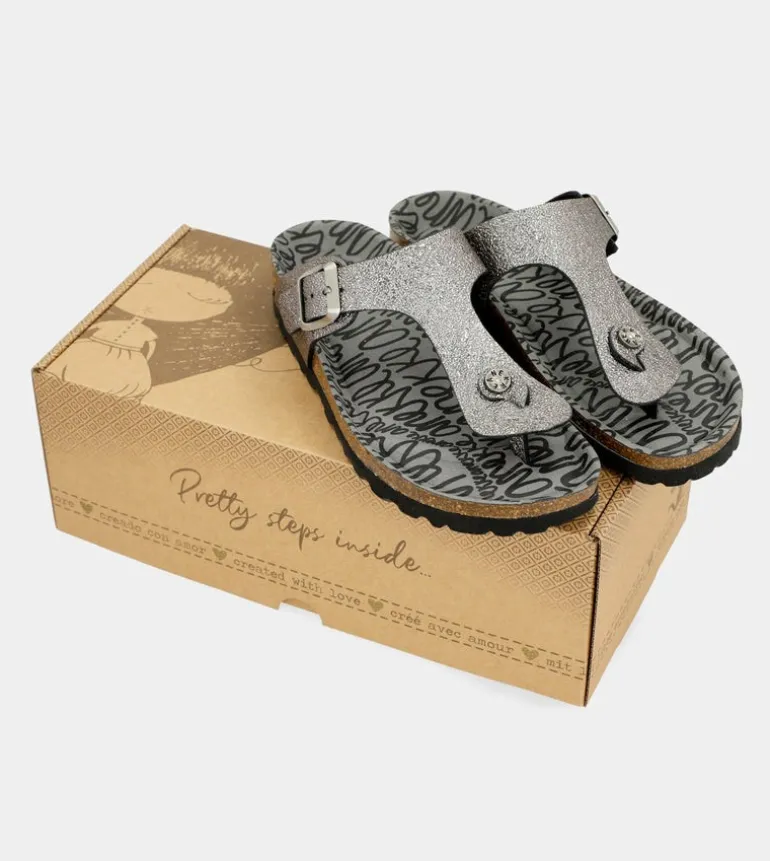 New Anekke Sandalias Bio De Mujer Plata