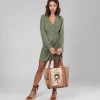 Discount Anekke Shopping Peace & Love Camel