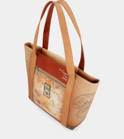 Discount Anekke Shopping Peace & Love Camel