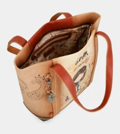 Discount Anekke Shopping Peace & Love Camel