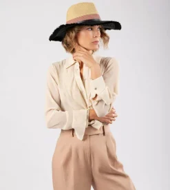 Discount Anekke Sombrero Rafia Combinado