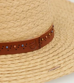 Hot Anekke Sombrero Rafia Tostado