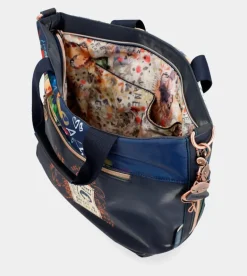 Clearance Anekke Tote Con Bandolera Azul Marino Nature Pachamama