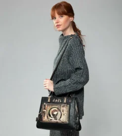 Store Anekke Tote Negro Con Bandolera Shoen
